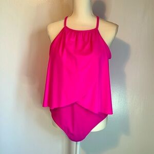 Bathing suit, hot pink, sz XXL